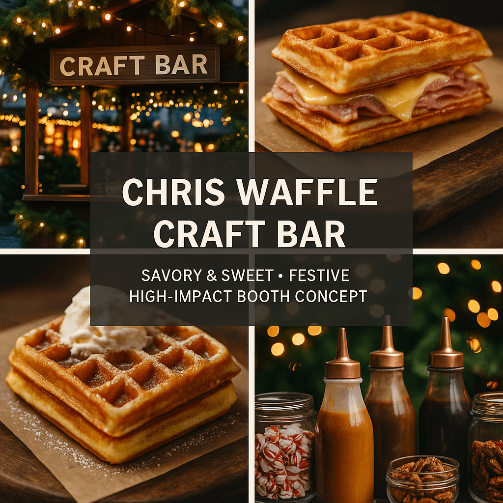 Chris Waffle Craft Bar booth at Christmas market